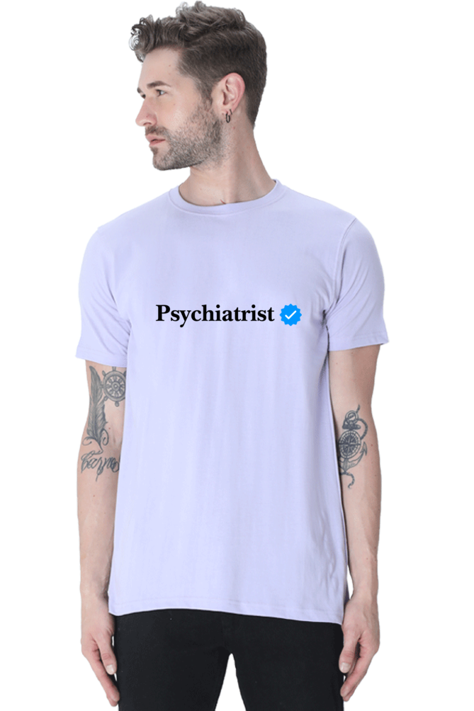 Psychiatrist Men's T-shirt (Black)- Verified Collection