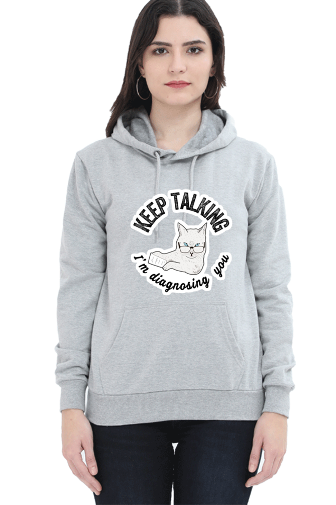 Diagnosing Cat Women's Hoodie