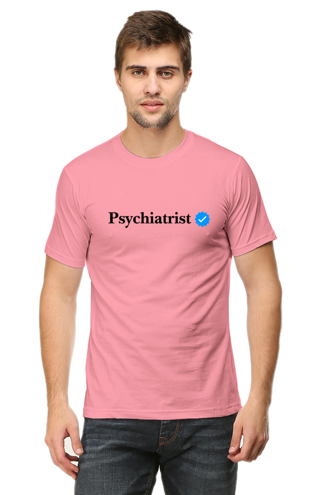 Psychiatrist Men's T-shirt (Black)- Verified Collection