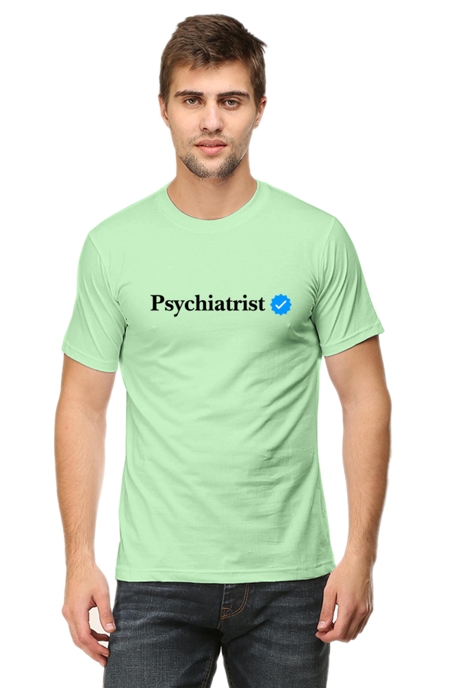 Psychiatrist Men's T-shirt (Black)- Verified Collection