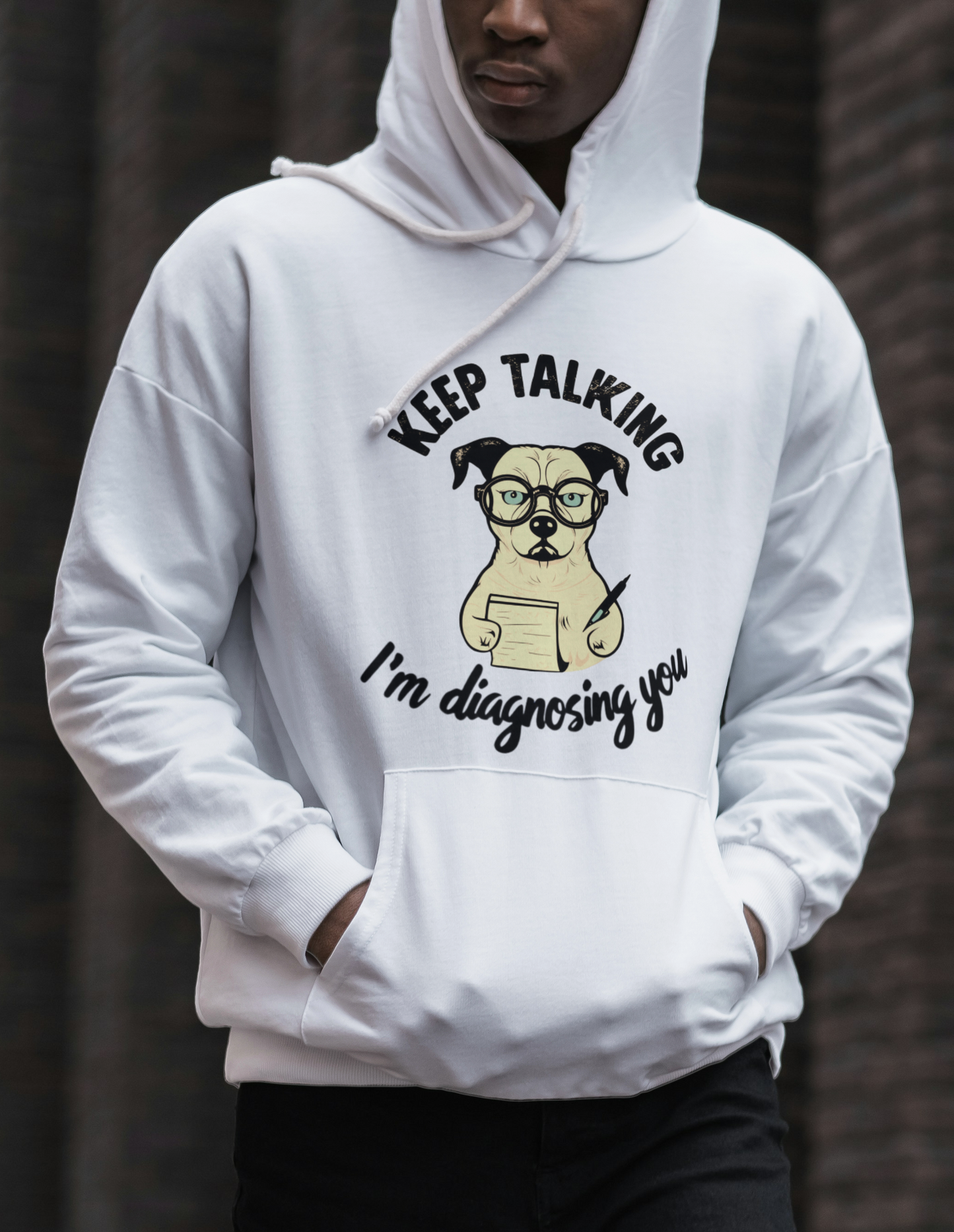 Diagnosing Dog Men's Hoodie