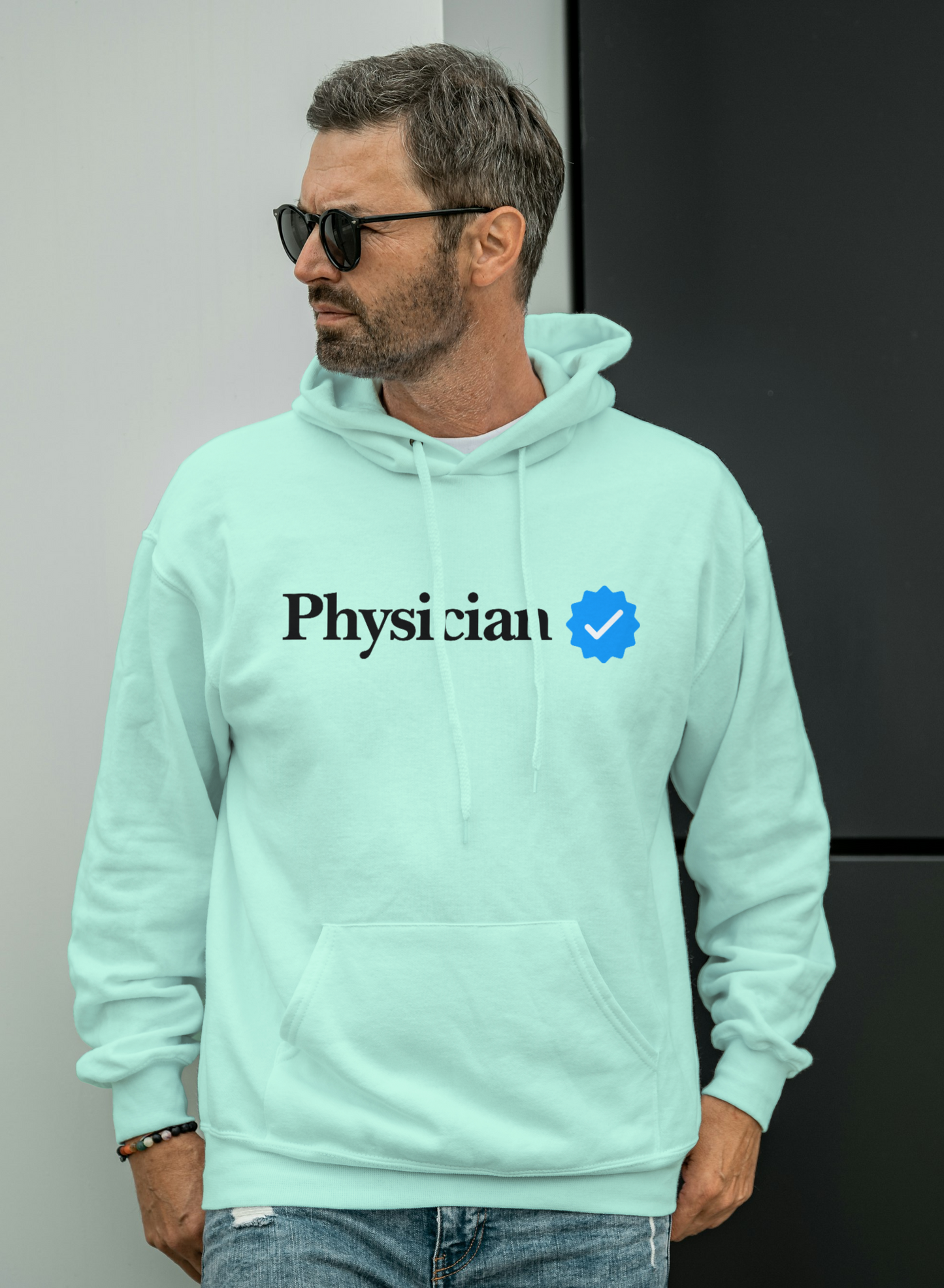 Physician Men's Hoodie (Black) - Verified Collection